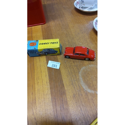 281 - Original Corgi Toys Riley Pathfinder die-cast model, complete with original box. (immaculate)