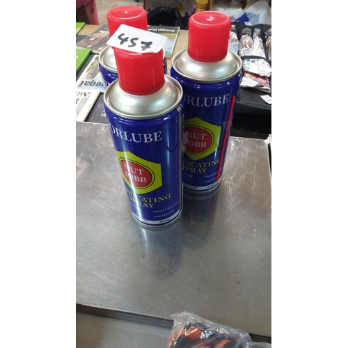 457 - 3 Cans of release spray