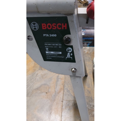 467 - Bosch PTA 2400 Saw Stand, model 3 603 M05 000, made in 2011. Robust design supports up to 160 kg.