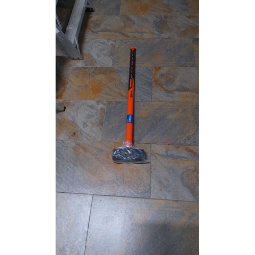 468 - Heavy-duty rubber sledge with an orange handle, designed for robust applications.