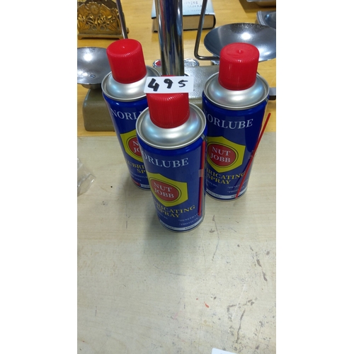 495 - 3 cans of release spray