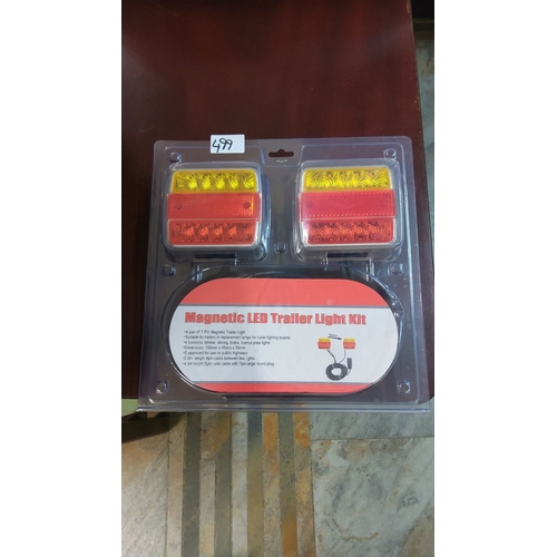 499 - Set of new magnetic trailer lights