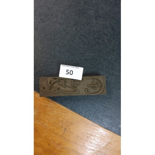 50 - Vitage Shop Stamp (K P Ellis Oxford St London)