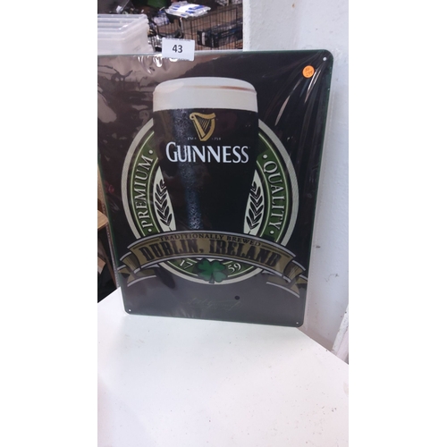 43 - Guinness Tin Sign (12