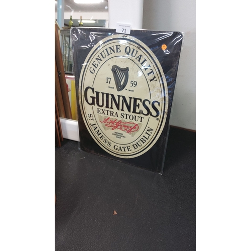 71 - Guinness Tin Sign (12