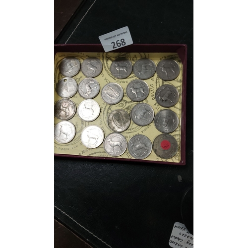 268 - Vintage Irish coin lot featuring 20 x 1 punt coins