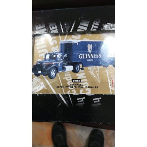 280 - Corgi 1:50 scale Guinness Mack LJ with Fruehauf trailer, presented in original packaging. Highly det... 