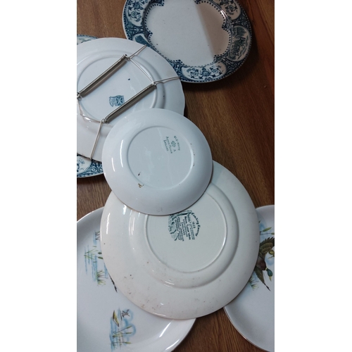 448 - Set of vintage English ceramic plates includes Alfred Meakin 