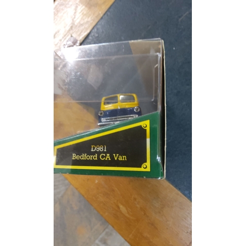 45 - Corgi Classics D981 Bedford CA Van, Collector Club 1990 edition. Vibrant yellow and blue livery, pre... 