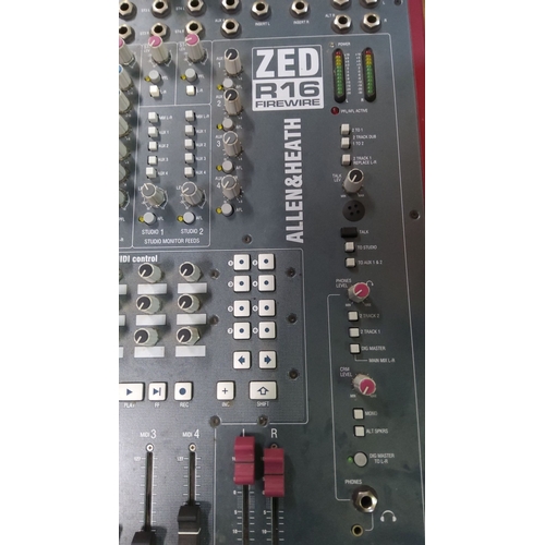 116 - Allen & Heath ZED-R16 FireWire mixer features high-quality analog/digital mixing console with FireWi... 