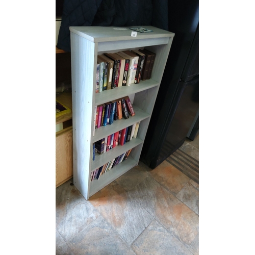 408 - Wood bookshelf with four shelves