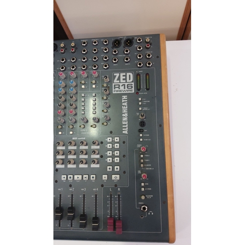 444 - Allen & Heath ZED R16 FireWire Mixer is a 16-channel analog mixing console with integrated FireWire ... 