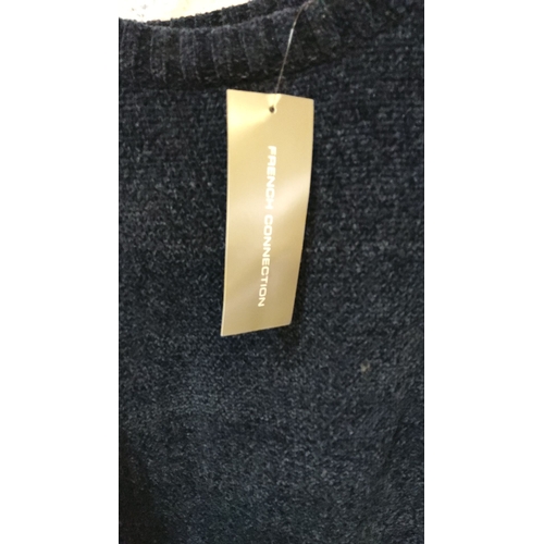 350 - French Connection navy blue sweater, new with tags.(M)