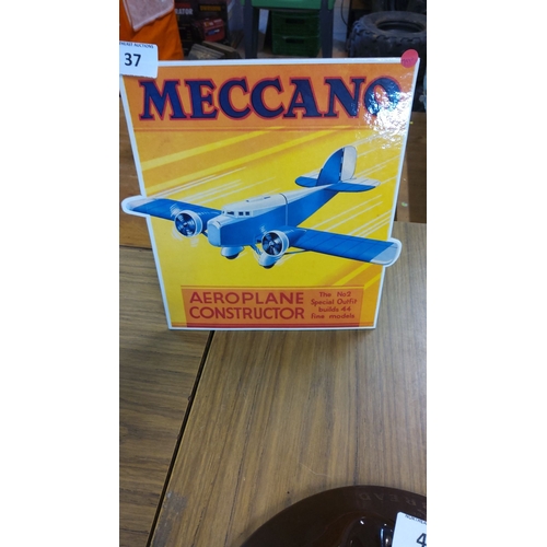 37 - Vintage Meccano Aeroplane Constructor showcard