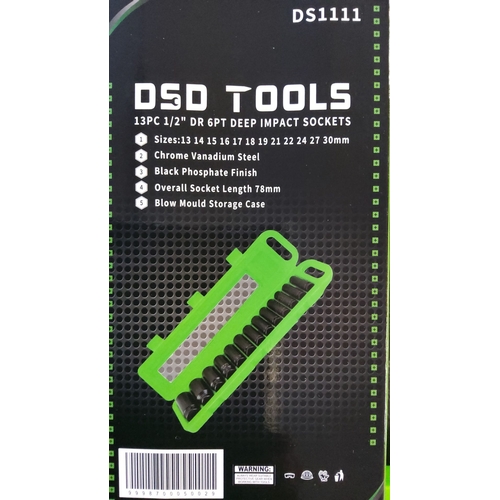 148 - DSD Tools 13-piece 1/2