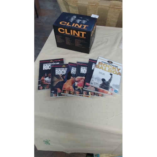 6 - Clint Eastwood 35-film DVD box set and complete Rocky movie collection, including Rocky Balboa.