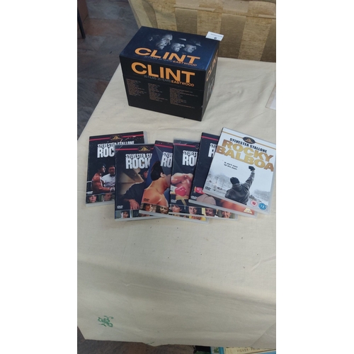 6 - Clint Eastwood 35-film DVD box set and complete Rocky movie collection, including Rocky Balboa.