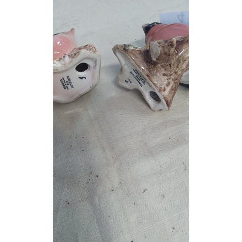 4 - Mid-20th-century Beswick English glazed porcelain bird models, Bullfinch No.2143 and Nuthatch No.241... 