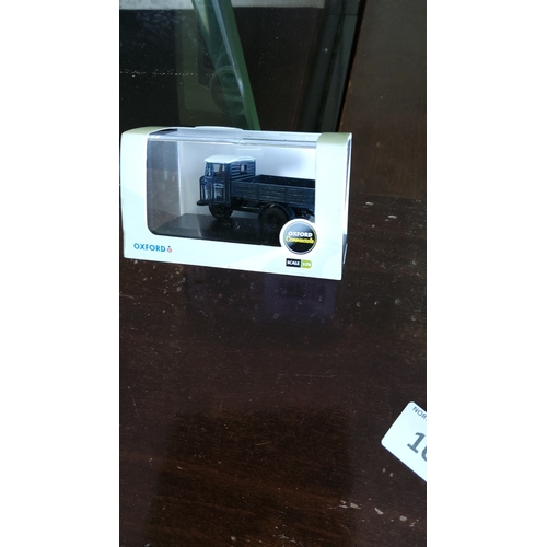 100 - Boxed 1:76 scale die-cast model lorry by Oxford Diecast, ‘Oxford Commercials’ series, dark blue flat... 