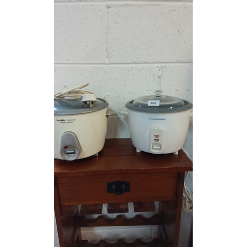 Pair of electric rice cookers, comprising Morphy Richards “health rice ...