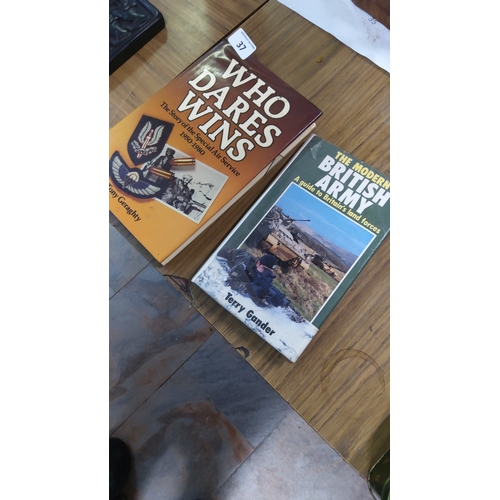 37 - Pair of British military history hardbacks: Tony Geraghty, 