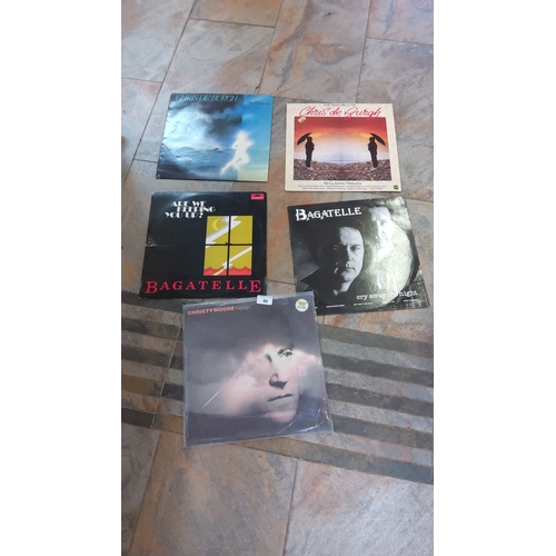 46 - Set of 5 12-inch vinyl LPs comprising Chris de Burgh “The Getaway” and “The Very Best of…”, Bagatell... 