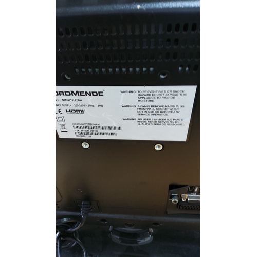 277 - Nordmende 24-inch LED television, model NM24913LED, black, with HDMI, VGA, SCART and SPDIF inputs, i... 