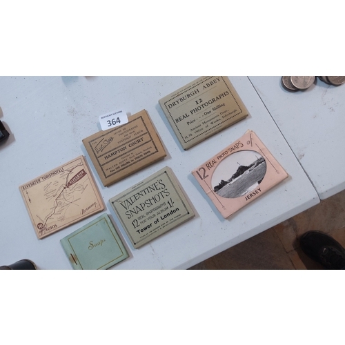 364 - Collection of six mid-20th-century tourist souvenir photograph booklets, each housing twelve real ph... 