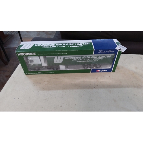 10 - A boxed Corgi limited edition 1:50 scale die-cast model, DAF XF Super Space cab curtainside truck an... 