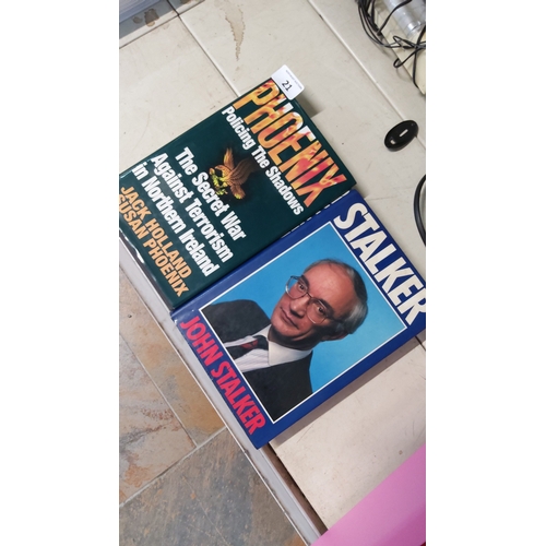 21 - Set of two political hardback books comprising Jack Holland and Susan Phoenix, 