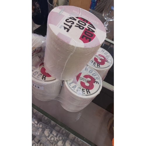 113 - A group of 700 Hop House beer mats.