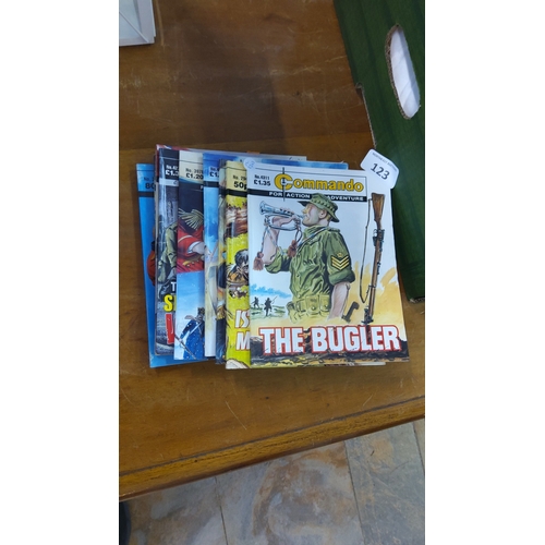 123 - A group of Commando war comics (10)