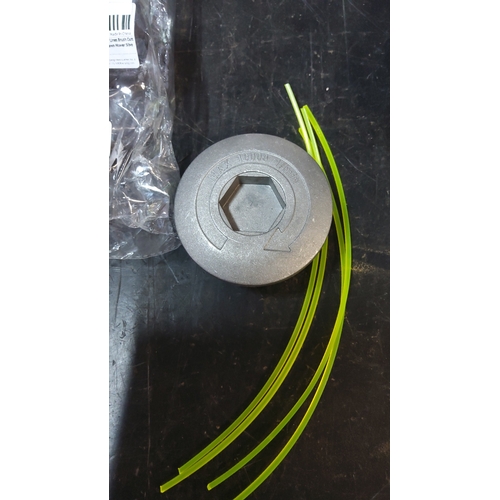 149 - Nylon brushcutter trimmer-head spool, moulded ‘MAX 10000 r/min’ with directional arrow, accompanied ... 