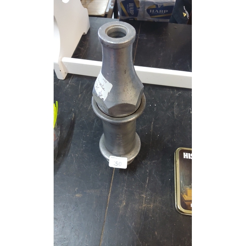 150 - 1952 fire brigade metal hose nozzle