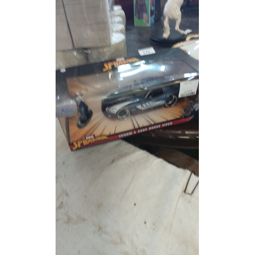171 - Marvel Spider-Man ‘Venom’ 2008 Dodge Viper die-cast model car, presented in a window display box wit... 