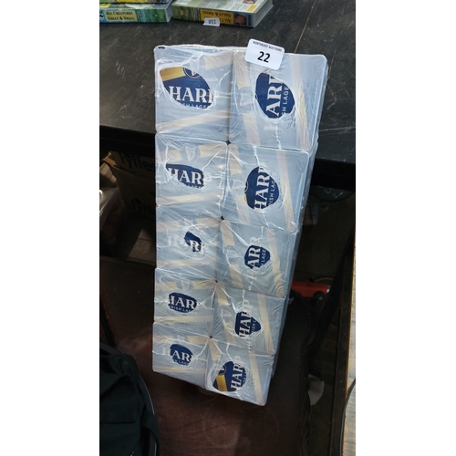 22 - A group of 1000 Harp Irish Lager beer mats.