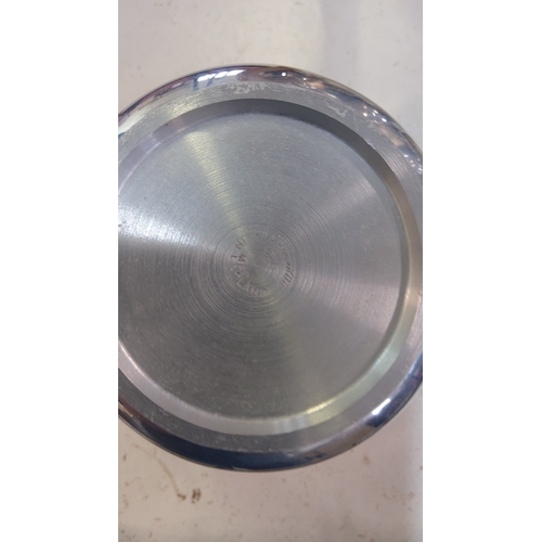 40 - Mid-20th century aluminium four-piece tea and coffee service, comprising a coffee pot, teapot, milk ... 