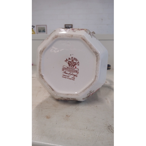 7 - Mason’s Ironstone jug in the ‘Mandalay’ pattern, printed and hand-painted.