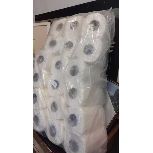 70 - A quantity of plastic-wrapped jumbo toilet tissue rolls (36)