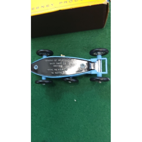 93 - Lesney Models of Yesteryear Y-6 die-cast racing car, finished in blue with driver’s cockpit and four... 