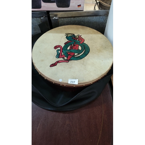 237 - Handmade Irish bodhran by master bodhran maker Malachy Kearns,Roundstone Co Galway.