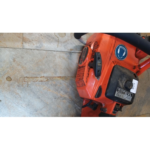519 - Petrol chainsaw,Echo model 550EVL, with front hand guard, top filler caps, recoil starter housing, a... 