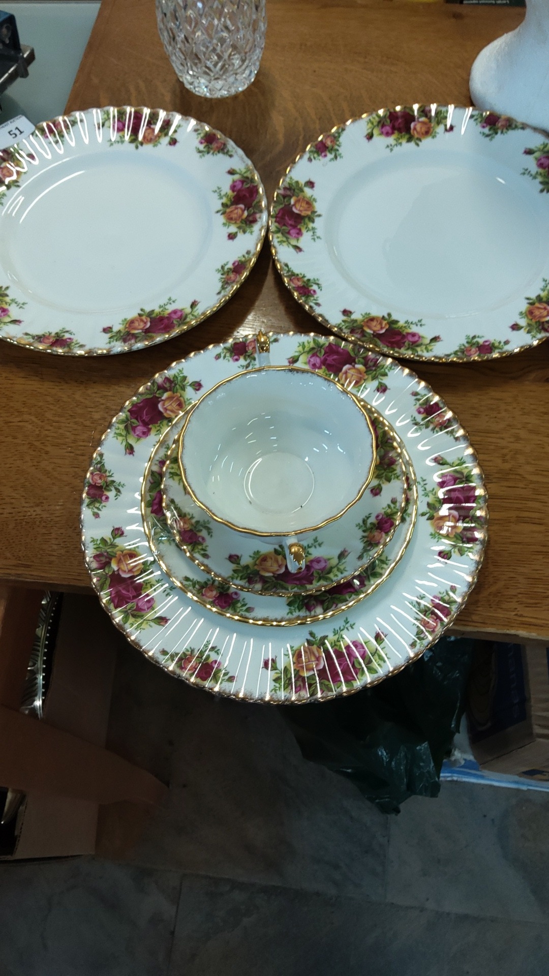 Royal Albert ‘Old Country Roses’ bone china part tea service comprising ...