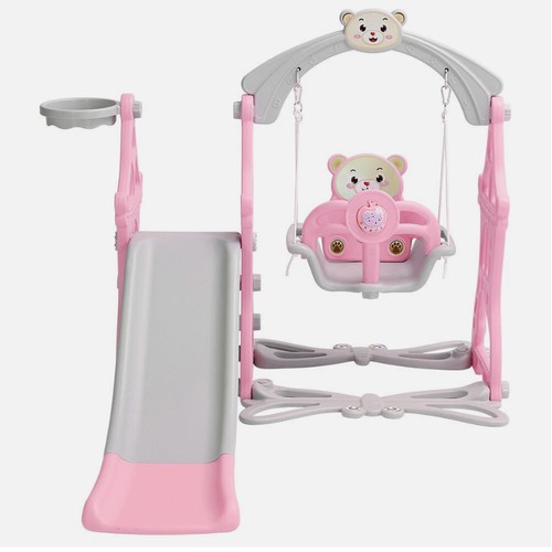 Kids Garden Swing Slide & Climber Toy Set Toddler Baby Indoor Outdoor Playground, requires assembly.