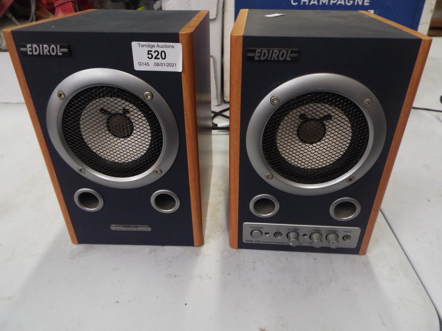 EDIROL MA7A Stereo Micro Monitor/Speakers (T7)