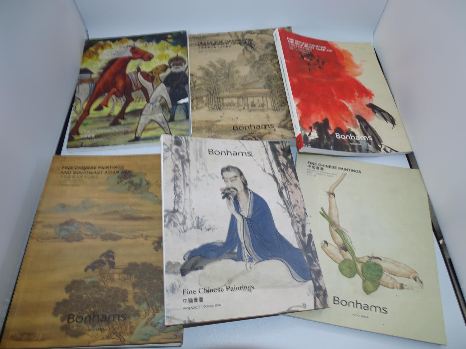 Eight Bonhams Auction Catalogues inc Chinese Painting, Asian Art and Others  (t8)