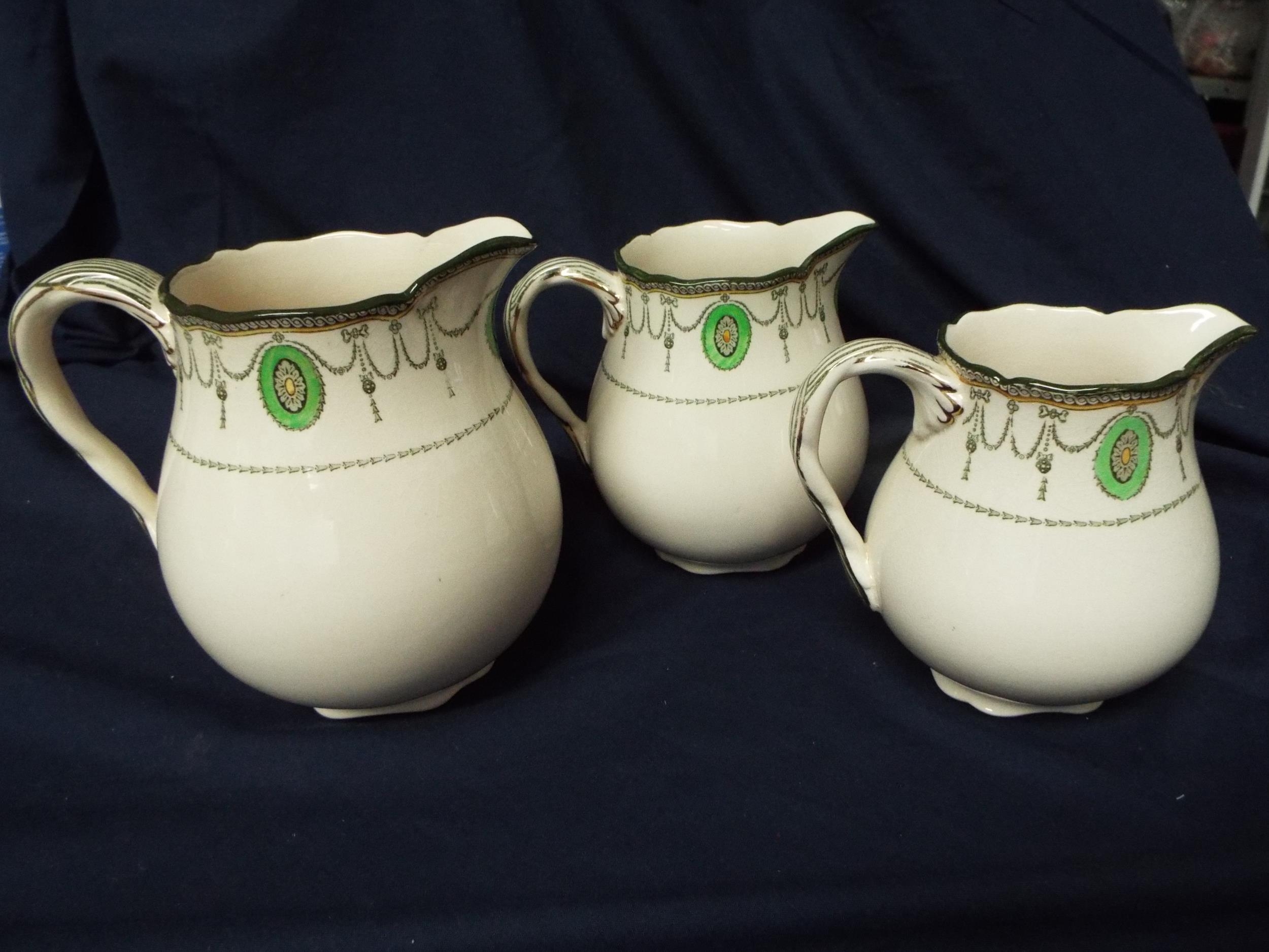 Set of Three Graduated ROYAL DOULTON #39 Countess #39 Jugs Largest stands 7