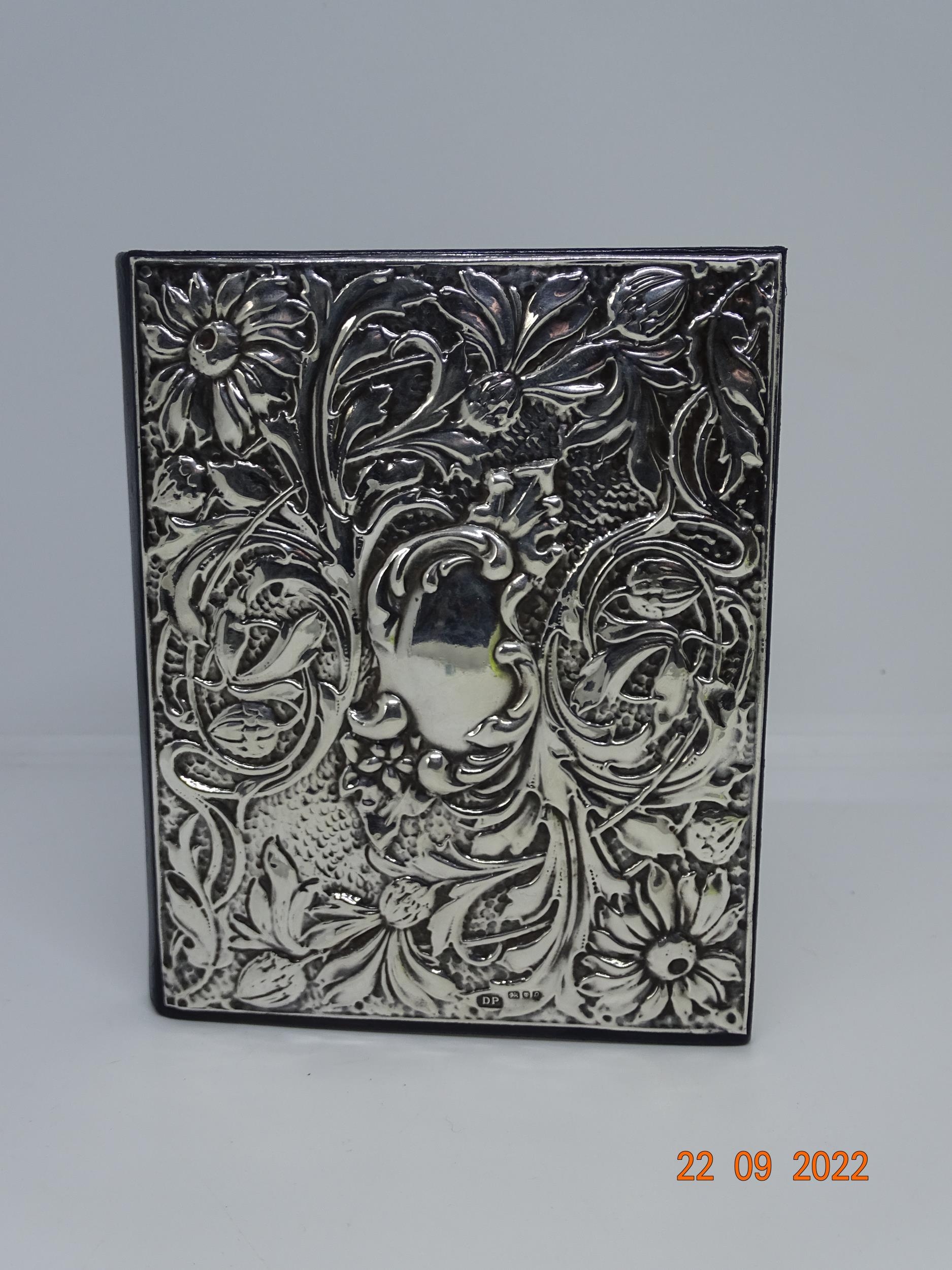Hallmarked Silver Fronted Address Book, London 1990 (B)