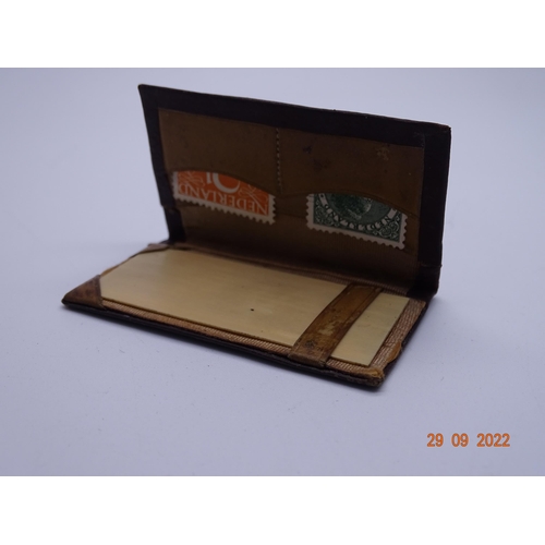 Antique Leather Stamp Case (B)