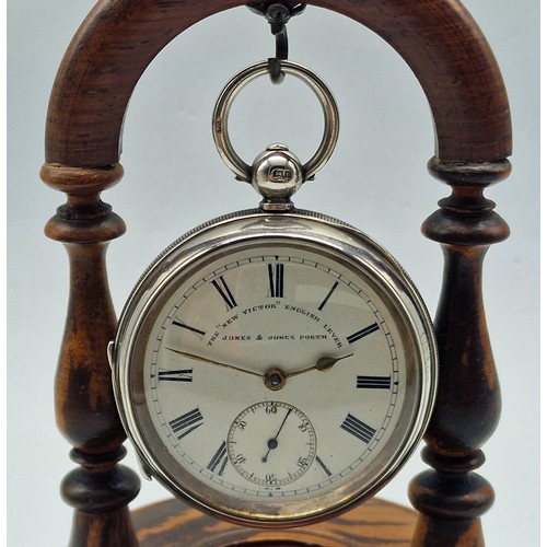 Antique Large Solid Silver Pocket Watch (E)